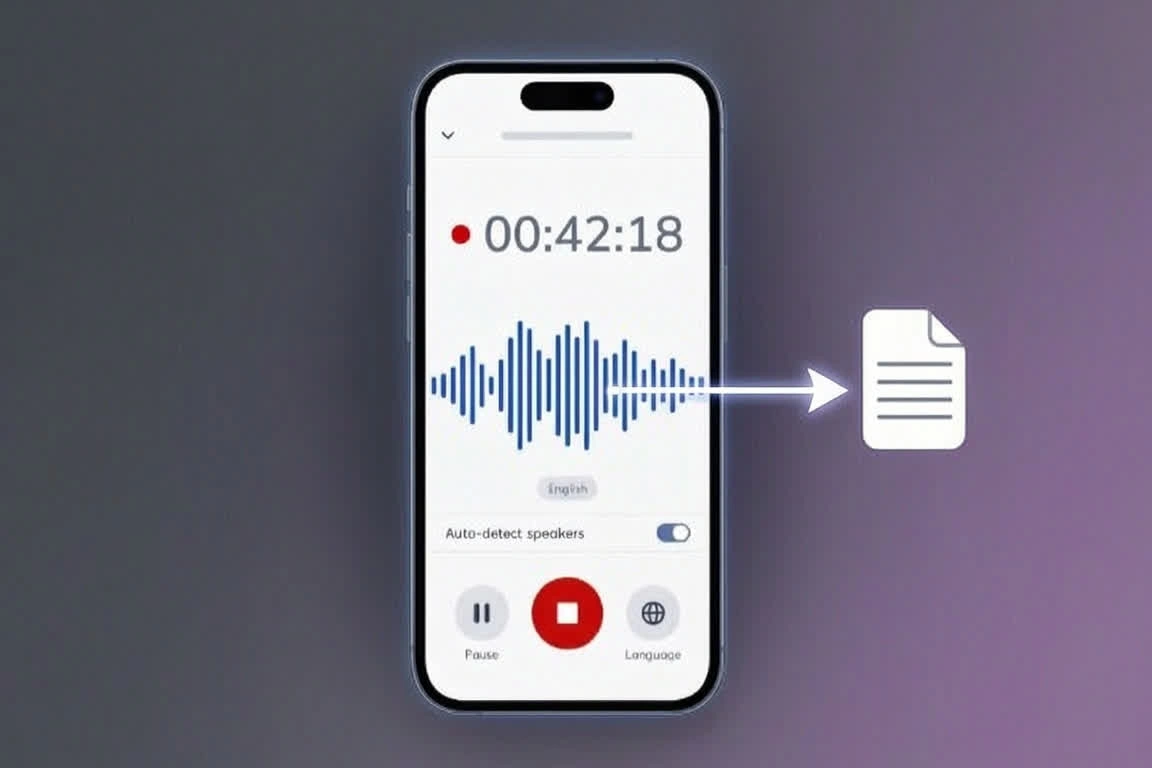 Voice Recording to Text from Phone Memos and Lectures