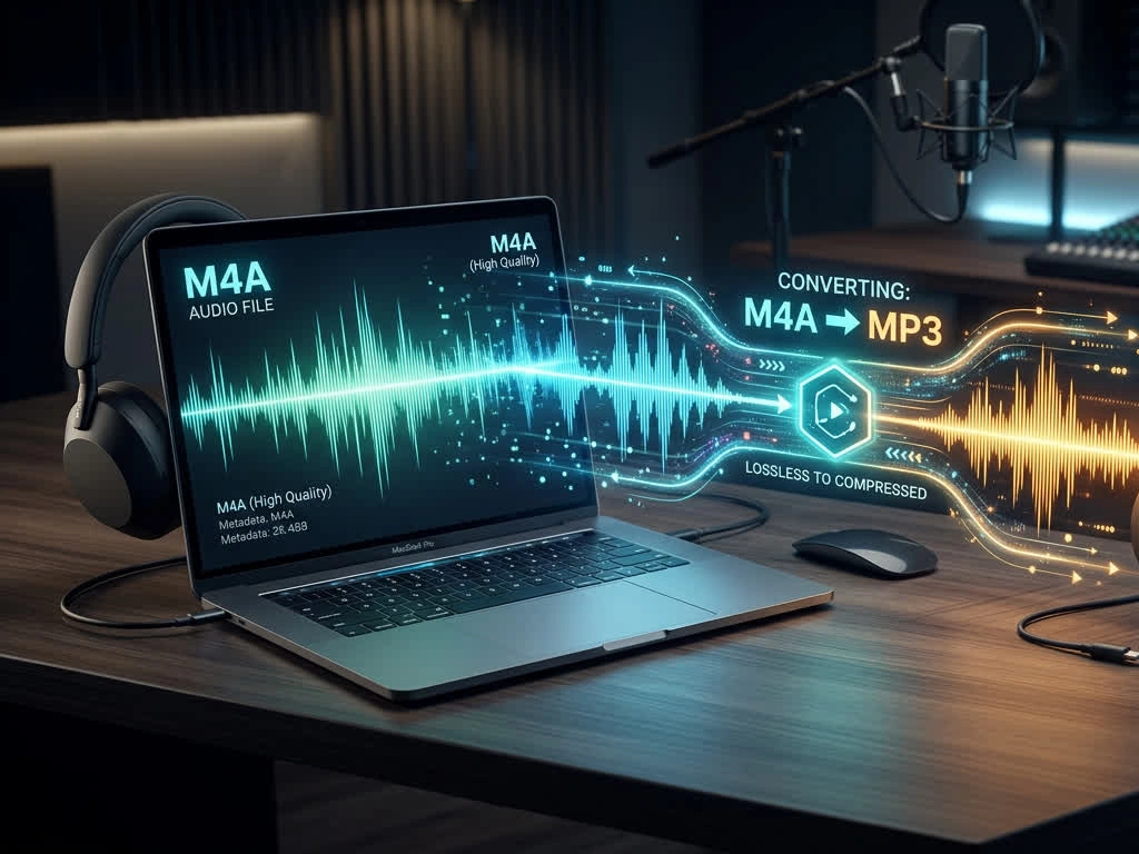 M4A to MP3 Converter - Convert M4A Audio to MP3 Online