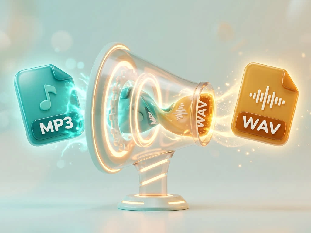 Audio Datei Konverter MP3 zu WAV für DAWs und Editoren