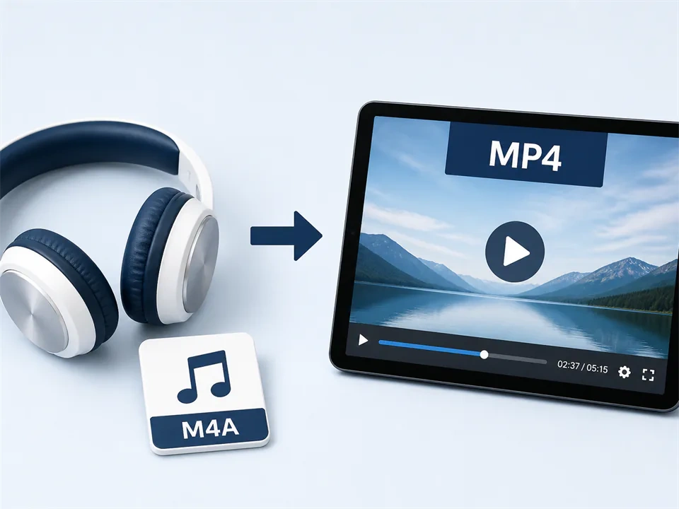 M4A to MP4 Video Converter for Sites That Reject Audio