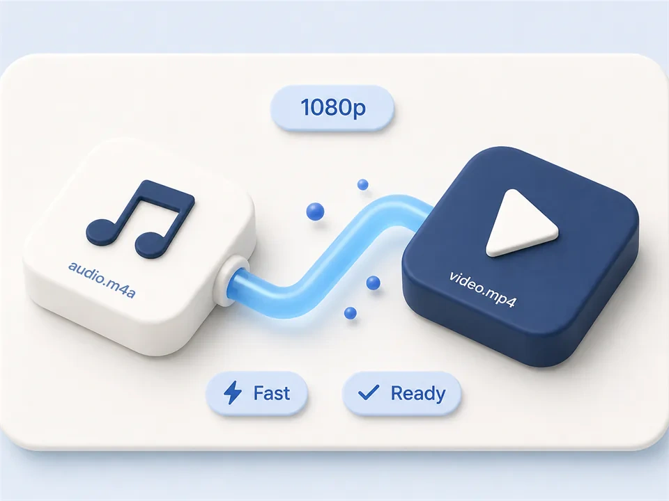 M4A to MP4 File Converter for a Full Folder