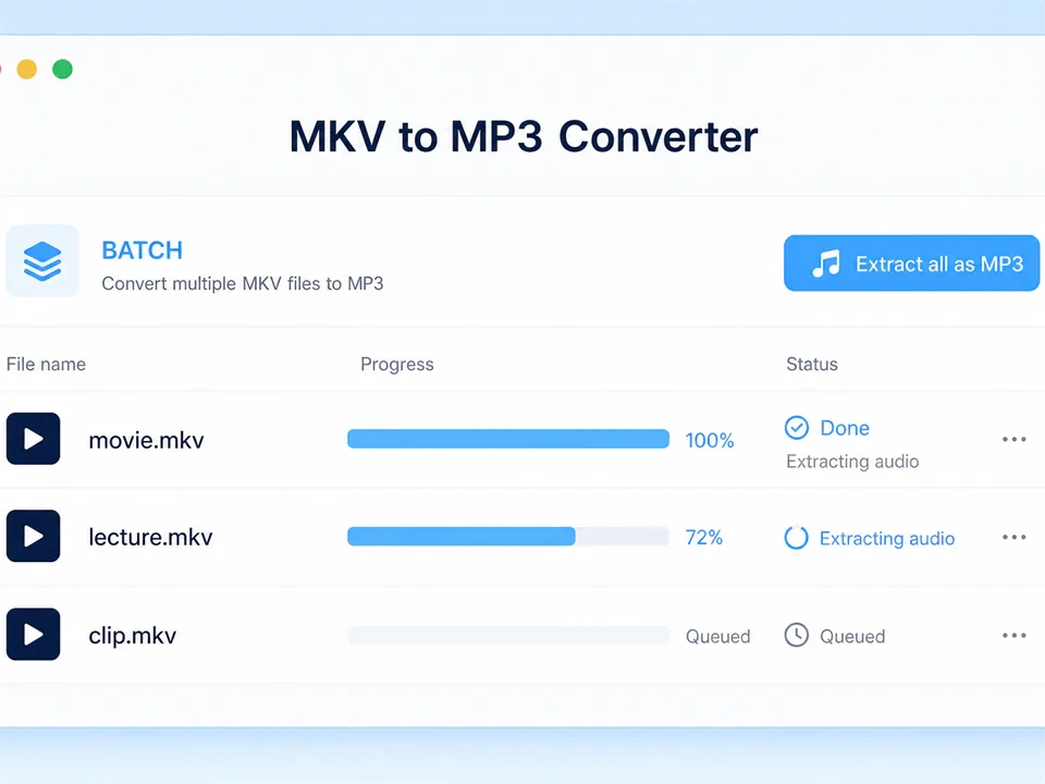 Miglior convertitore da MKV a MP3 online in secondi