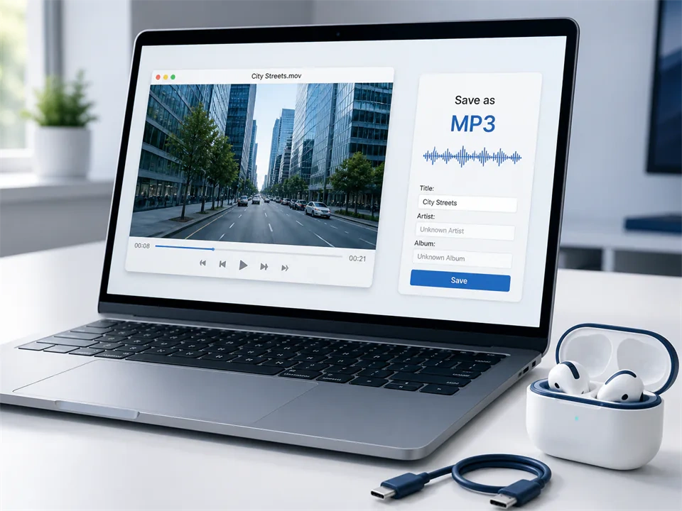 Cloud Convert MOV to MP3 in the Browser