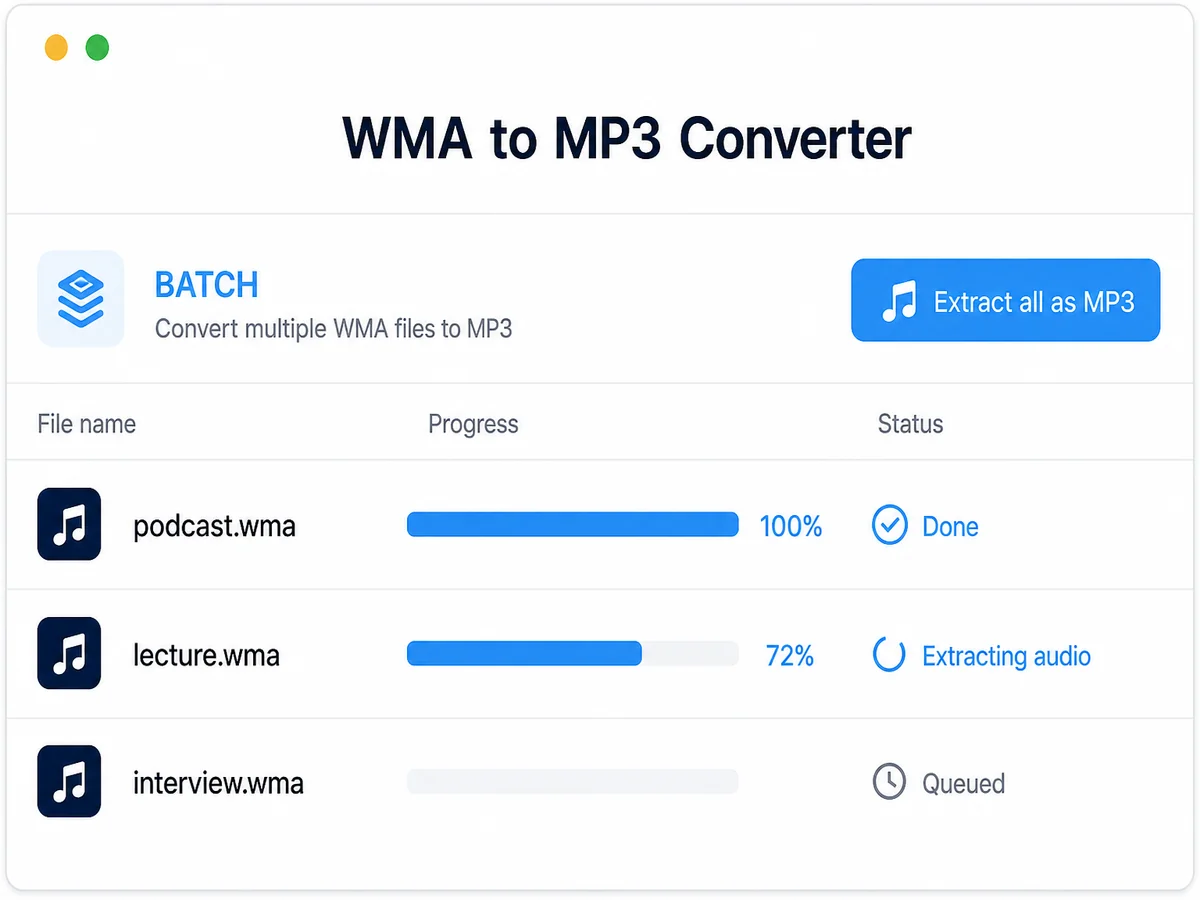 Best WMA to MP3 Converter Online in Seconds