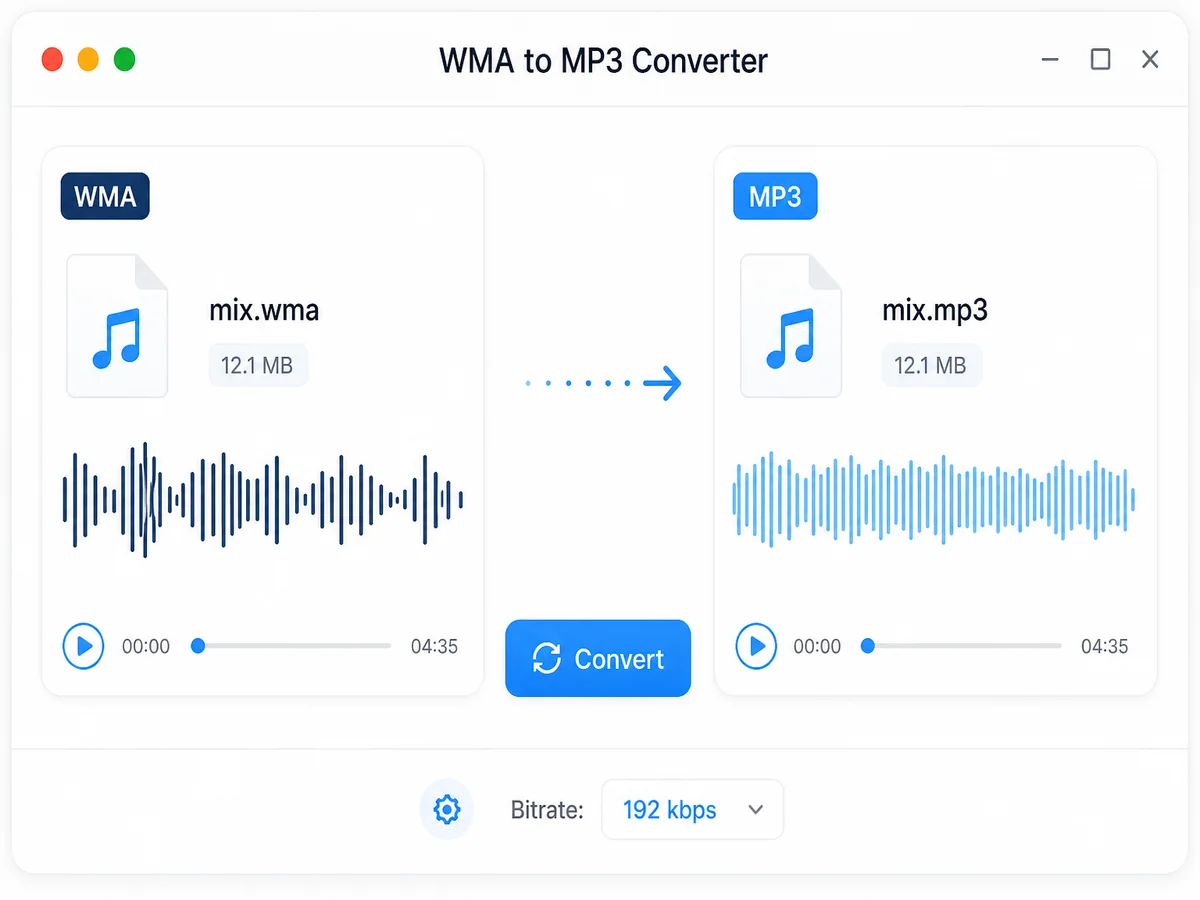 WMA to MP3 Audio Converter Without Installing Software